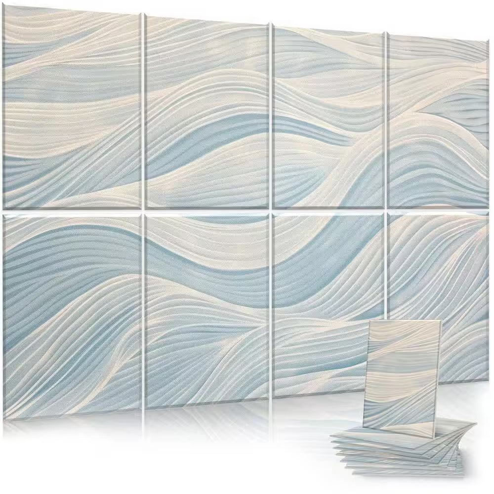 8-Pack Sound Absorbing Wall Panels - Large Acoustic Tiles