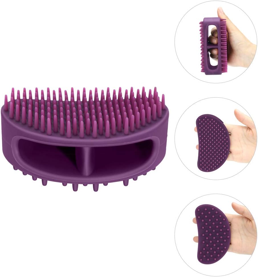 Soft Silicone Pet Grooming Brush for Bath Time