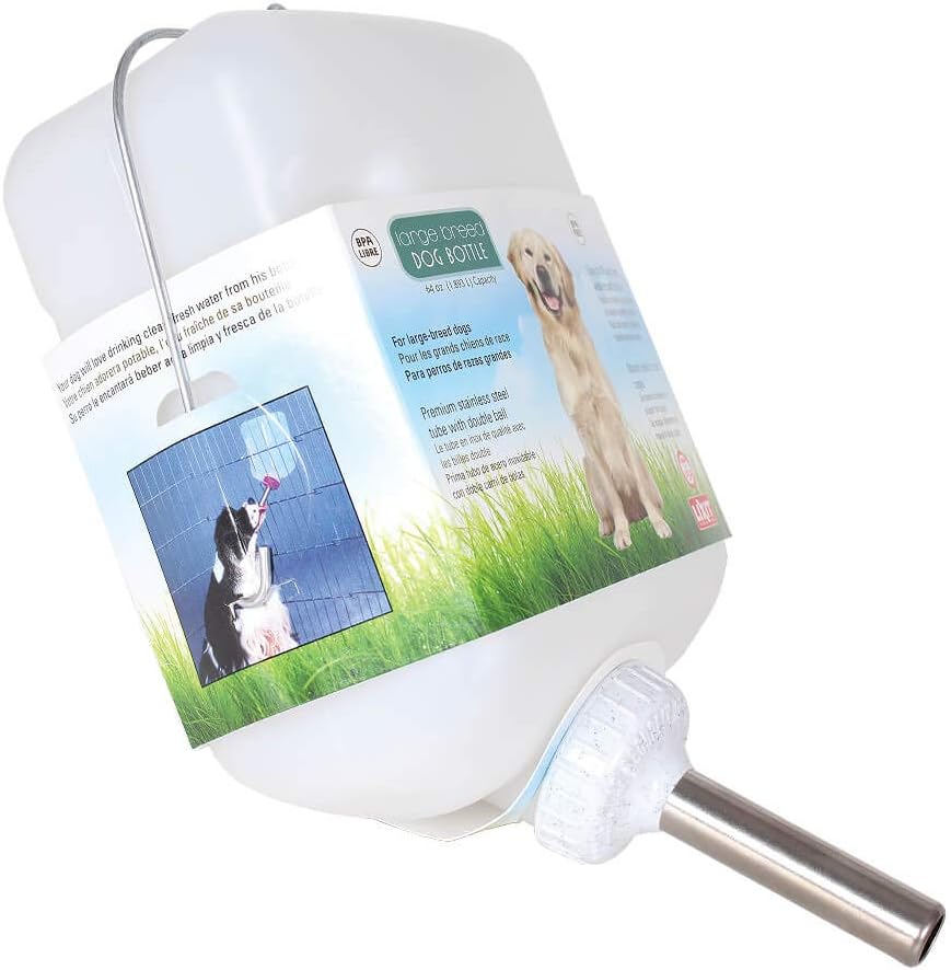 Lixit Wide Mouth Dog Water Bottle - 64 oz White