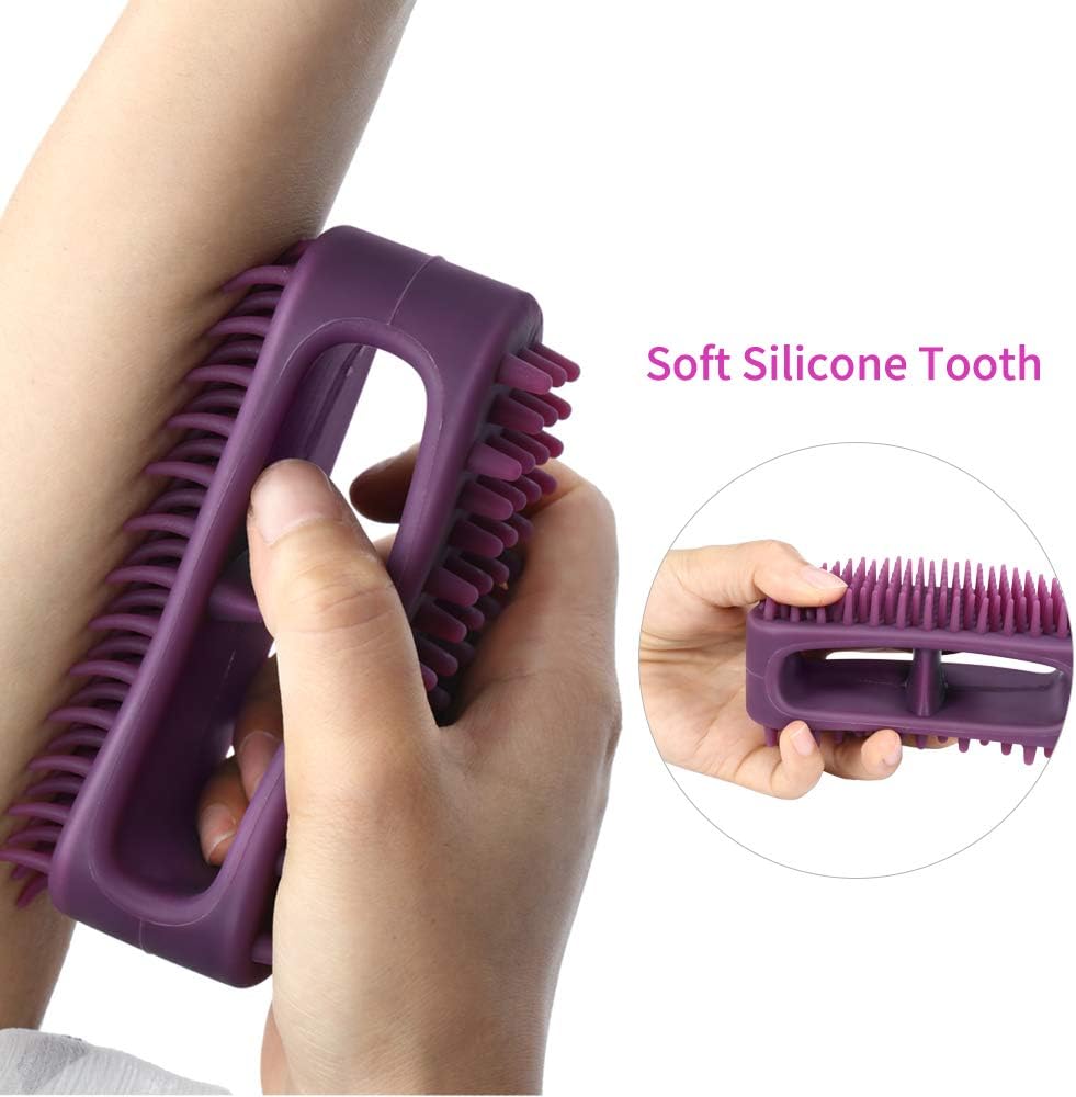Soft Silicone Pet Grooming Brush for Bath Time