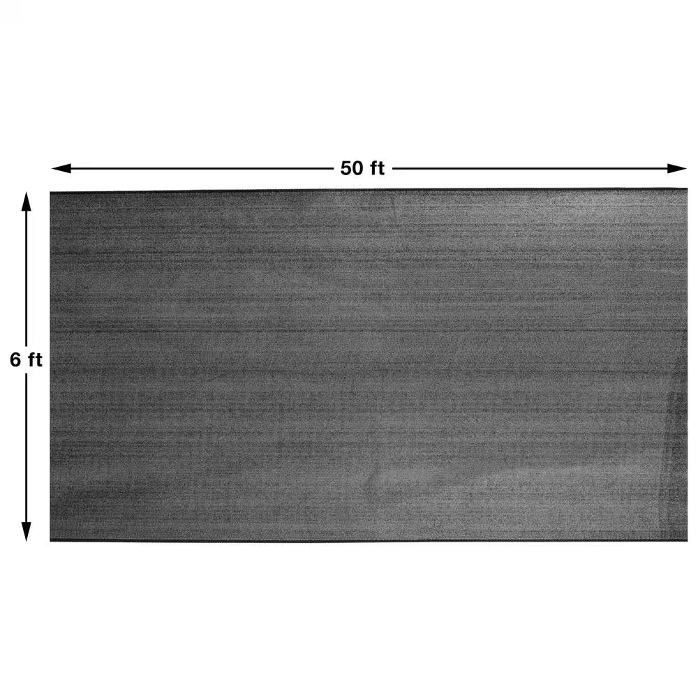 6x50 Black Sun Shade Fabric - Outdoor Mesh Cloth Cover