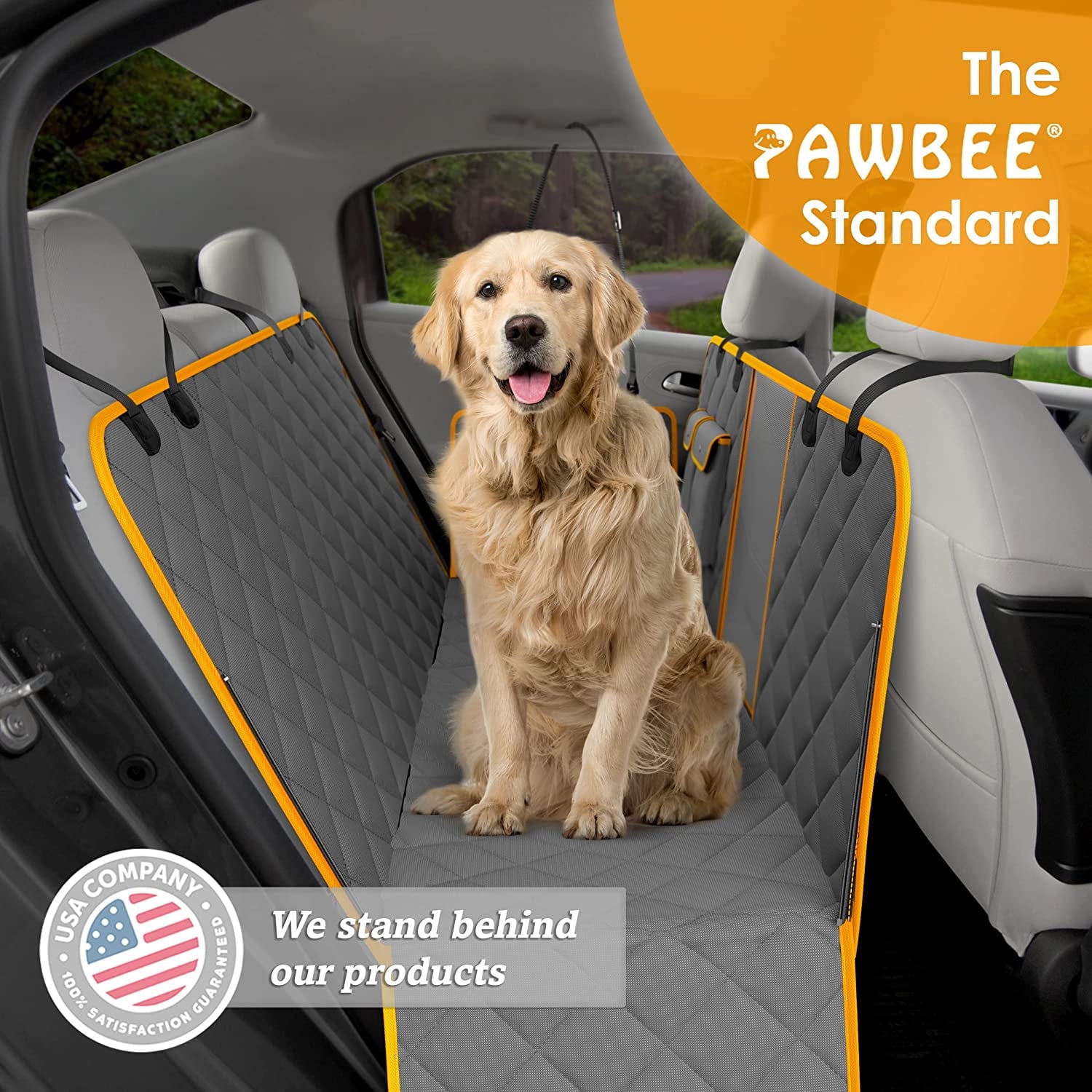 Waterproof Dog Car Seat Hammock With Mesh Window